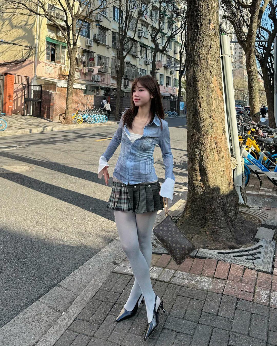 Gái xinh 2K Meichan diện style ngọt ngào mà không sến, xinh chẳng kém gái Hàn - 14