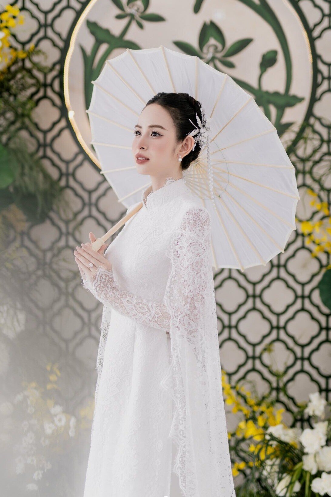 Hai mẫu áo dài cưới đặc biệt của cô dâu hot girl hơn 700.000 người theo dõi nổi đình đám mạng xã hội Việt - 16