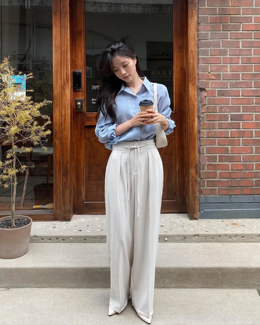 Tại sao người có gu thời trang không mặc áo tối màu với quần ống rộng trắng? 3 sai lầm khiến chiếc quần yêu thích &#34;phản chủ&#34; - 6