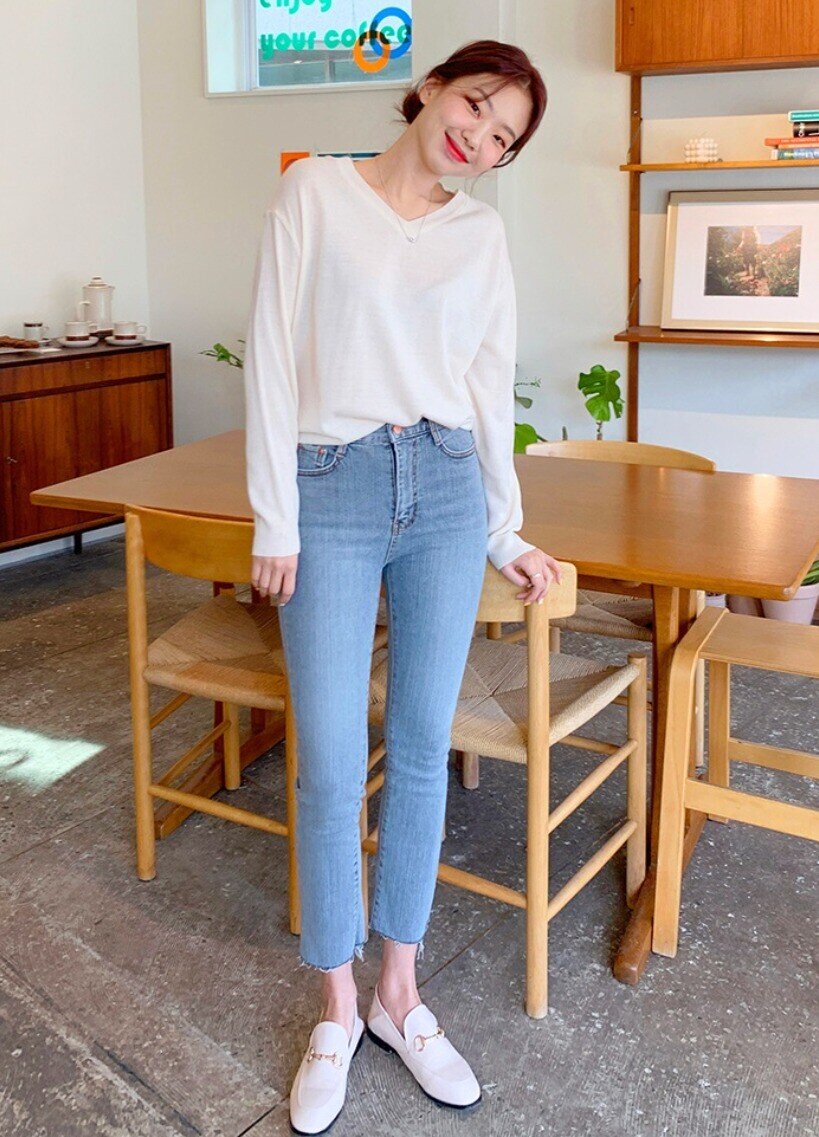 &#34;Nấm lùn&#34; ngại mặc quần jeans vì sợ bị chê, đó là do bạn chưa biết đến 4 cách phối này - 10