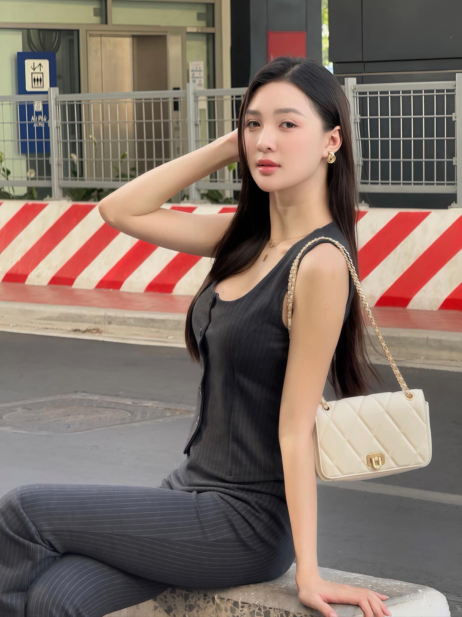Á hậu Việt là &#34;búp bê sống&#34; tựa Cổ Lực Na Trát, chăm diện đồ hở bạo khoe dáng phồn thực đẹp &#34;ná thở&#34; - 8