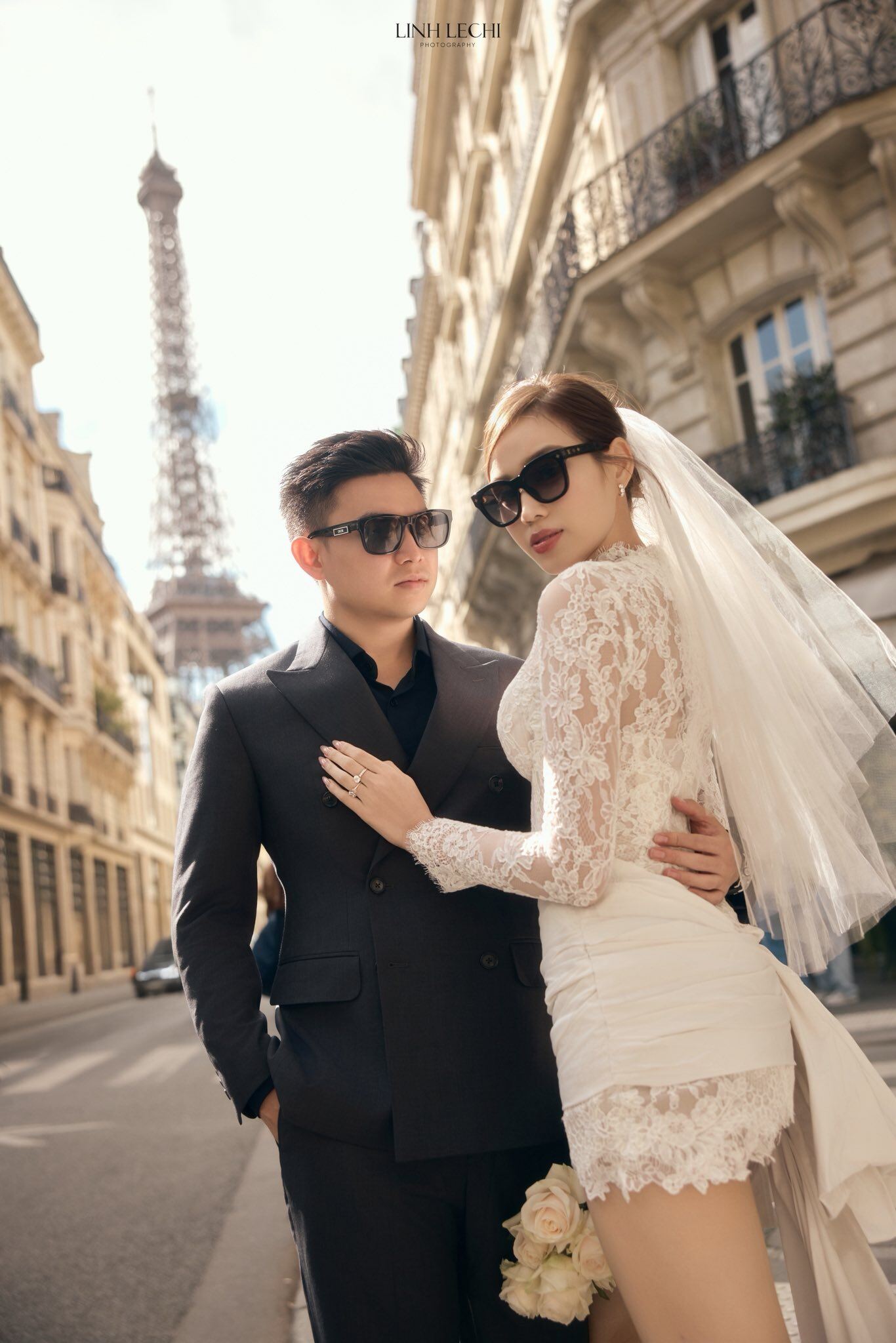 Hoa hậu Đỗ Thị Hà khoe "cặp kiếm Nhật" dài 1m11 trứ danh trong bộ ảnh cưới đẹp như tranh ở Paris - 3