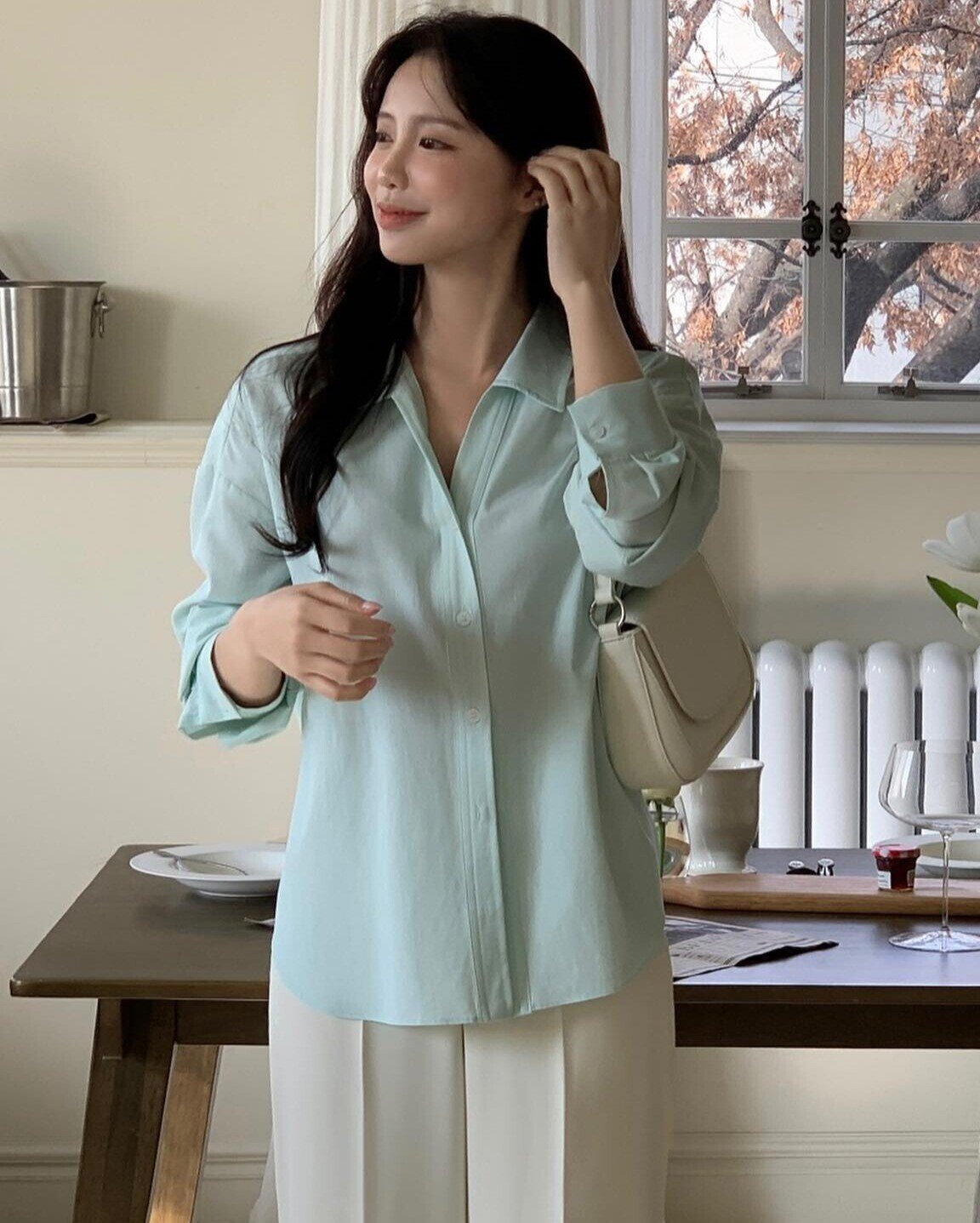 Diện quần ống rộng đúng điệu với 4 kiểu áo: Vừa tôn dáng lại sang - xịn hết cỡ! - 6