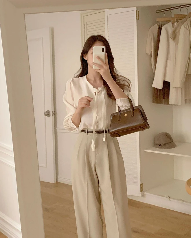 Màu quần trẻ hơn quần đen, sang hơn quần trắng, phối với 4 kiểu áo này là chuẩn "tinh hoa hội tụ" - 8